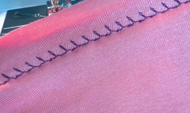 Triple stretch stitch sewing