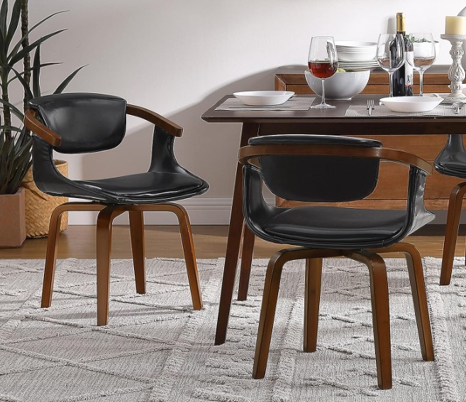 Art leon swivel dining chairs set of 2