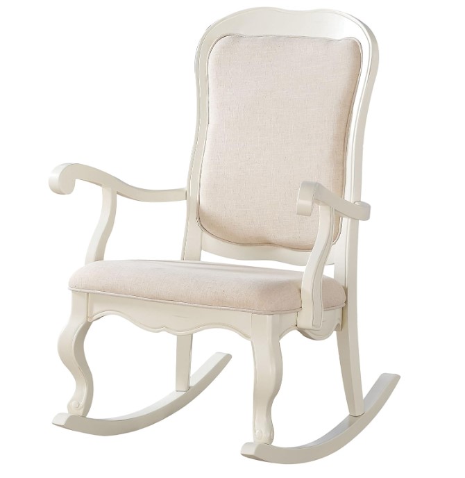 acme furniture upholstered rocking chair