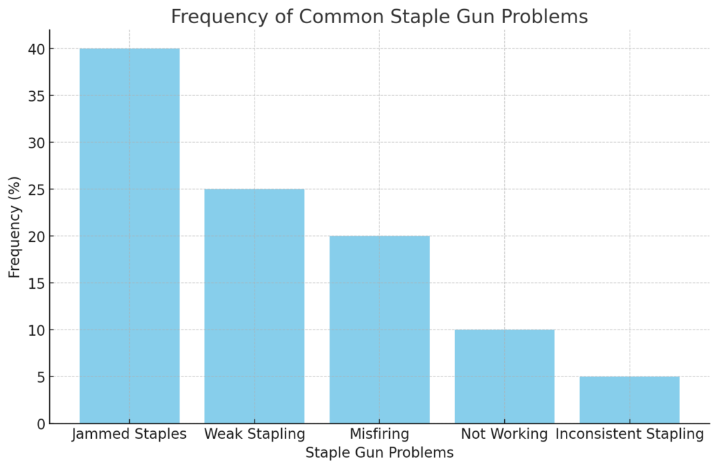 frequency of common staple gun problems