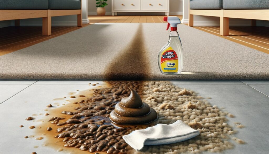 Cleaning Poop Out of Carpet Using Vinegar